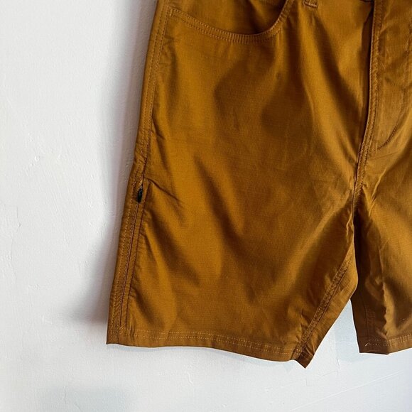 prAna Men's 36"W/10"L Double Peak Hiking Trail Short ANTIQUE BRONZE - Picture 2 of 8